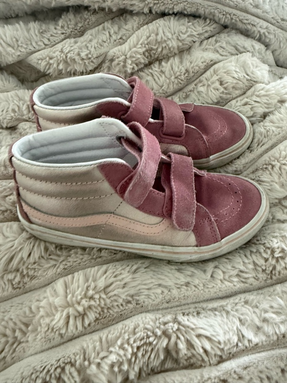 Vans 2.5 Girls' Pink High-Top Velcro Sneakers